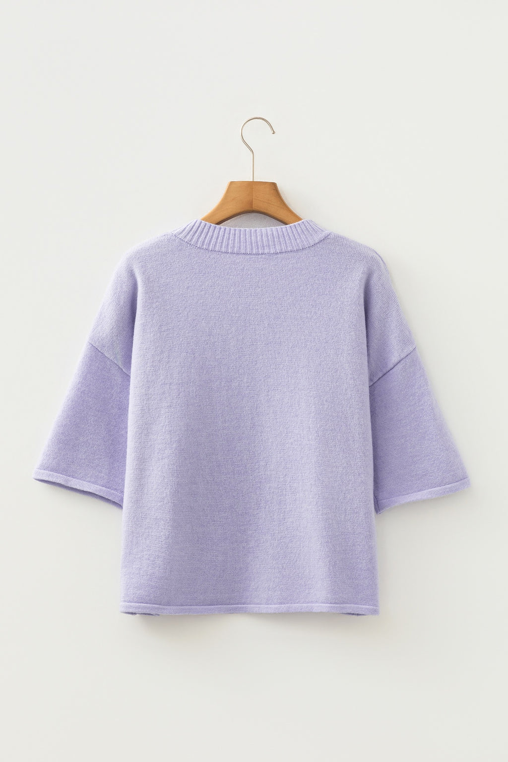Orchid 3/4 sleeve knit button down