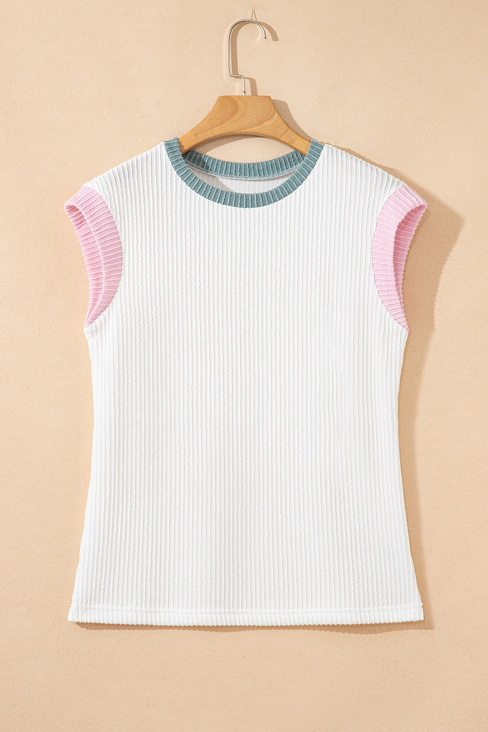 Color block capped tank