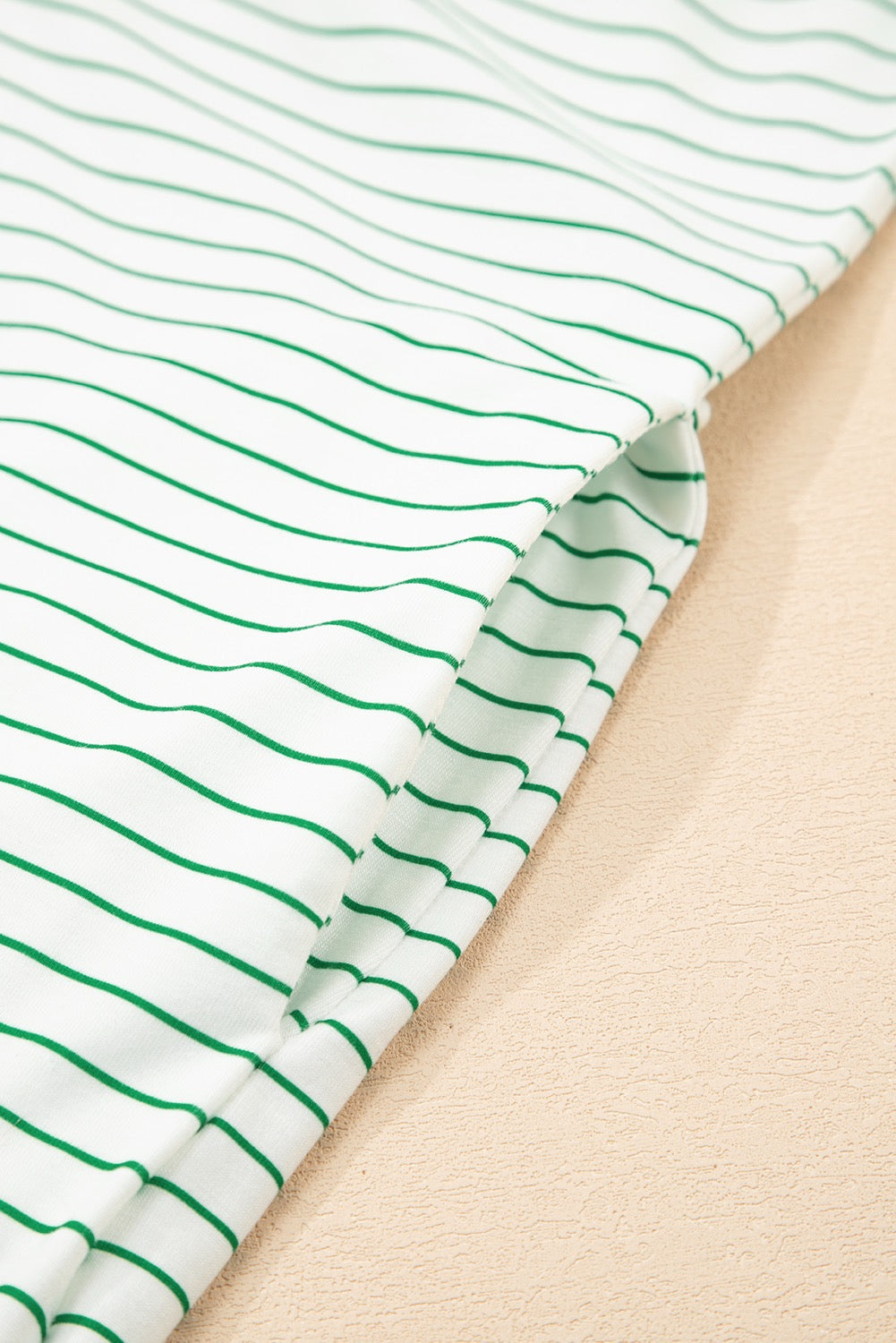 Ruffle sleeve striped dress