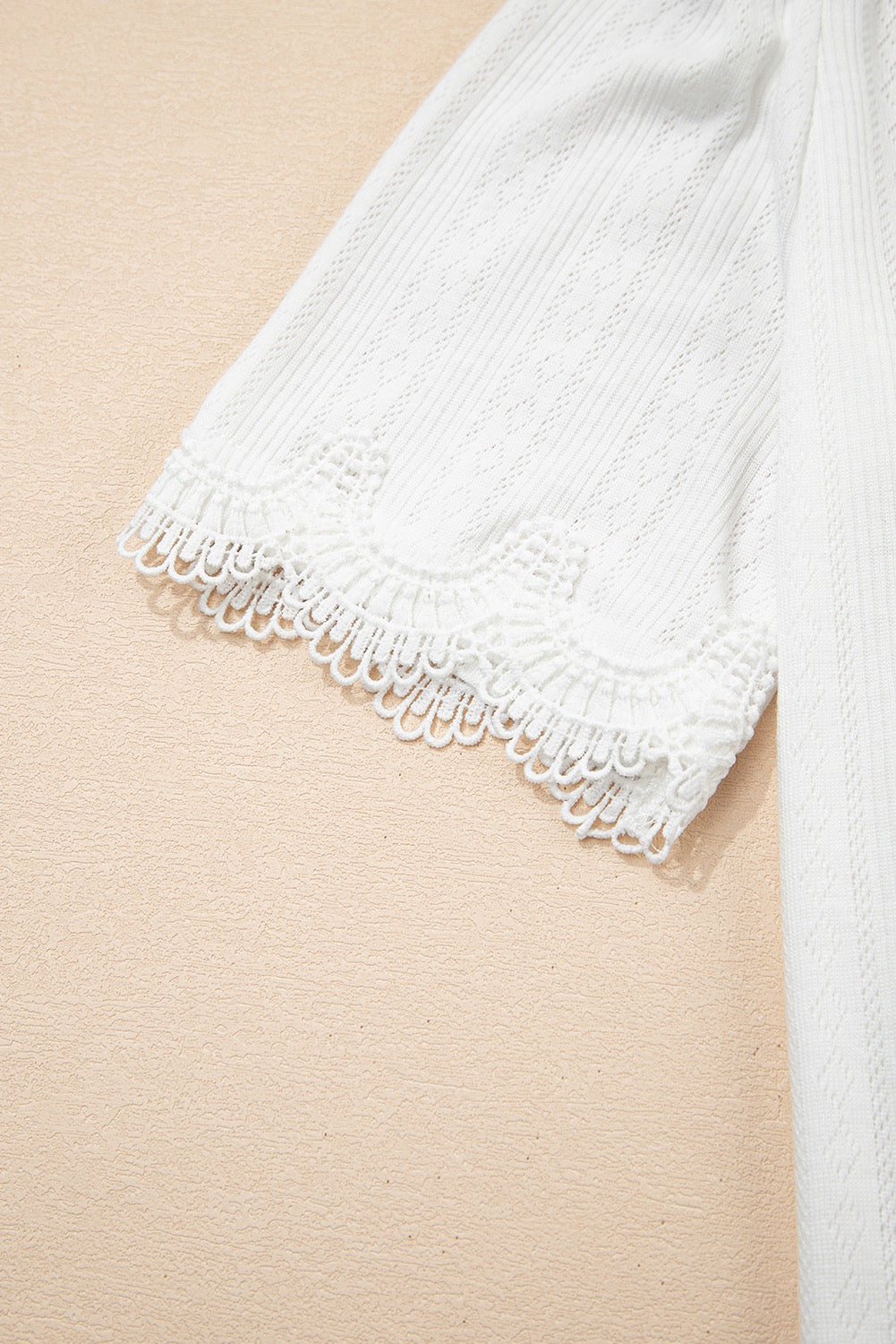 White lace trim top