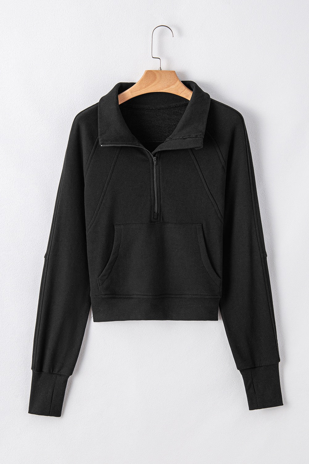 Fleece lined zip up sweater