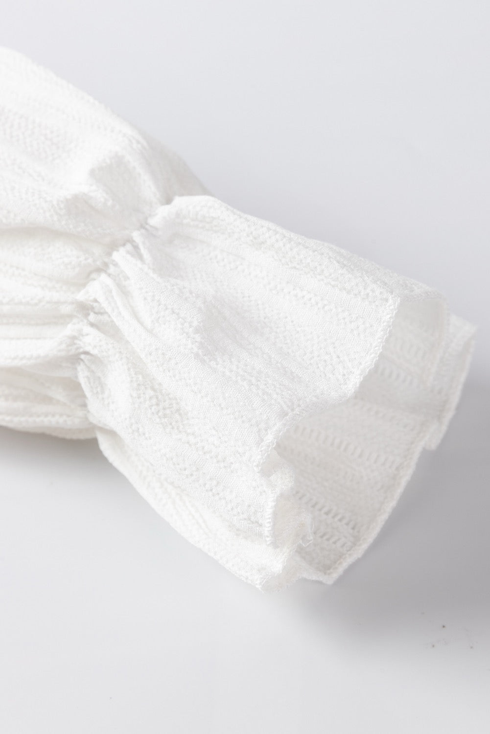 Frilled Mock Neck