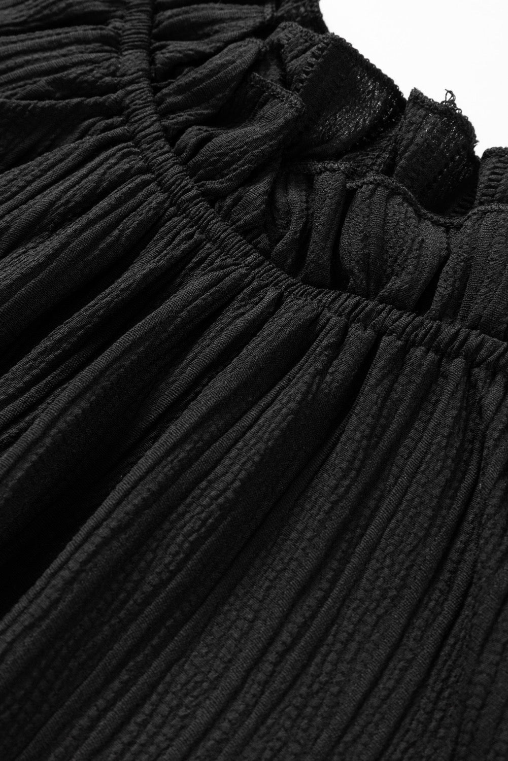 Frilled Mock Neck
