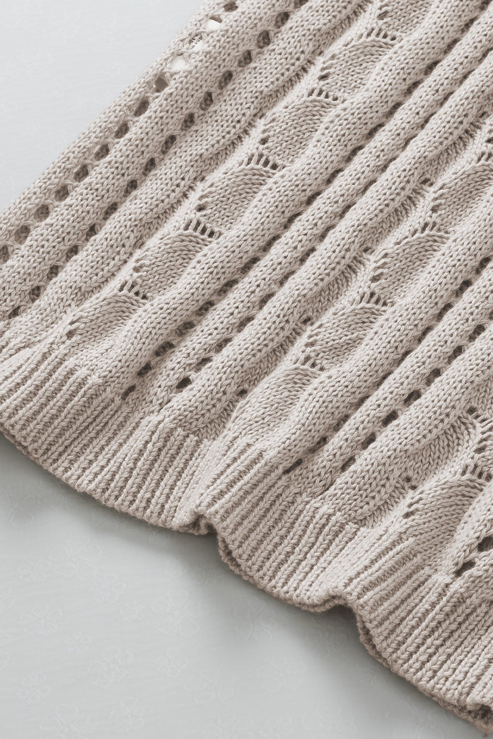 knit Flutter Sleeve Sweater
