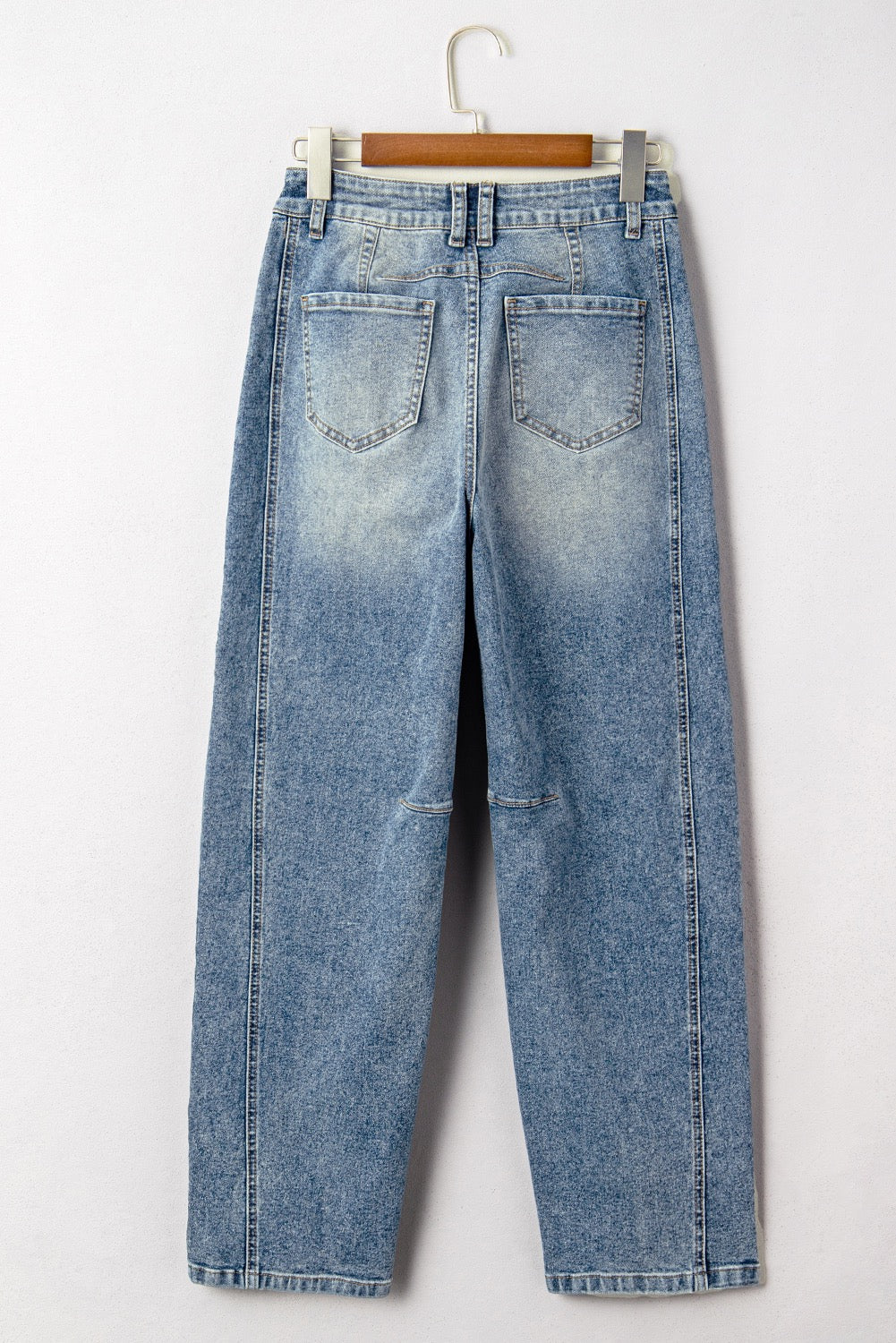 Vintage Washed Straight Leg Denim