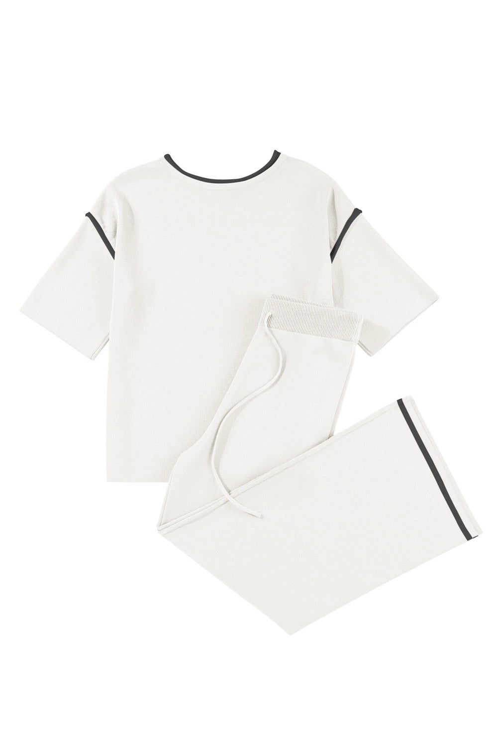Contrast Trim Oversized Everyday Set
