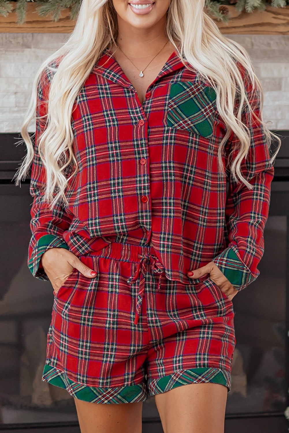 Plaid Christmas Set