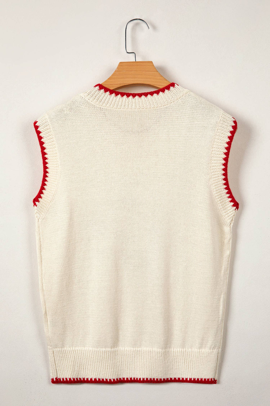 Plaid Crawfish Crew Neck Knit Sweater Vest