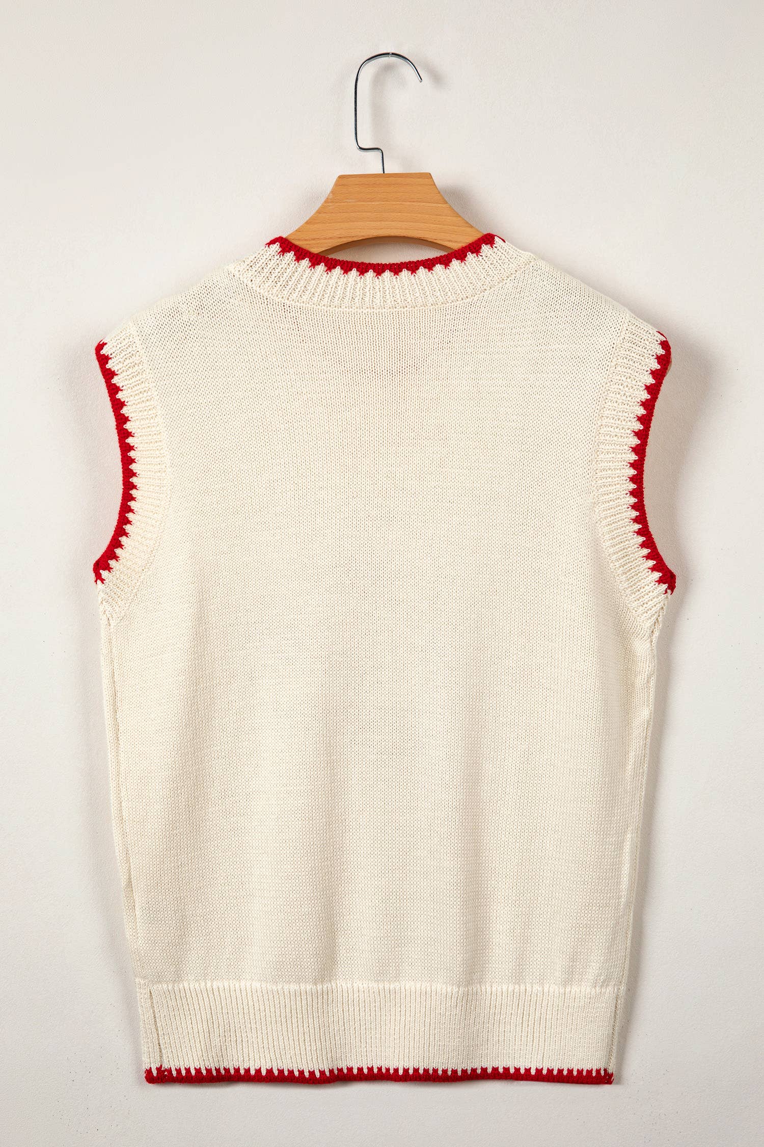 Plaid Crawfish Crew Neck Knit Sweater Vest